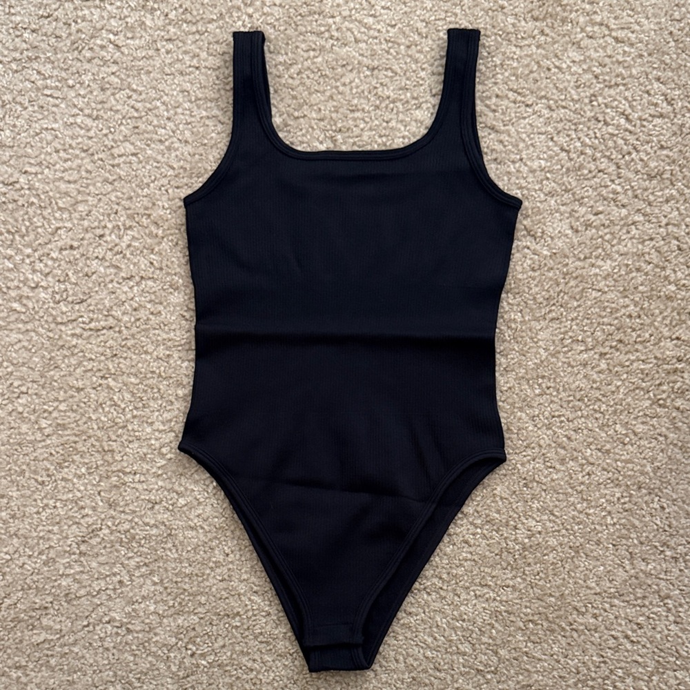 BNWOT Classic Black Women's Bodysuit